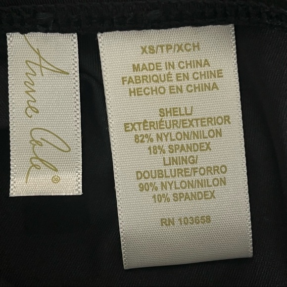 NWT Anne Cole Black Tankini Top XS Twist Front Bandeaukini Swim Swimsuit Top - Picture 9 of 10